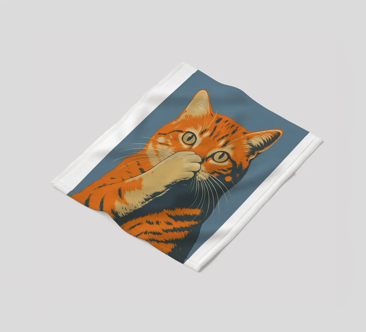 Lustige Katze Toilette Badezimmer Fleecedecke von the gindils
