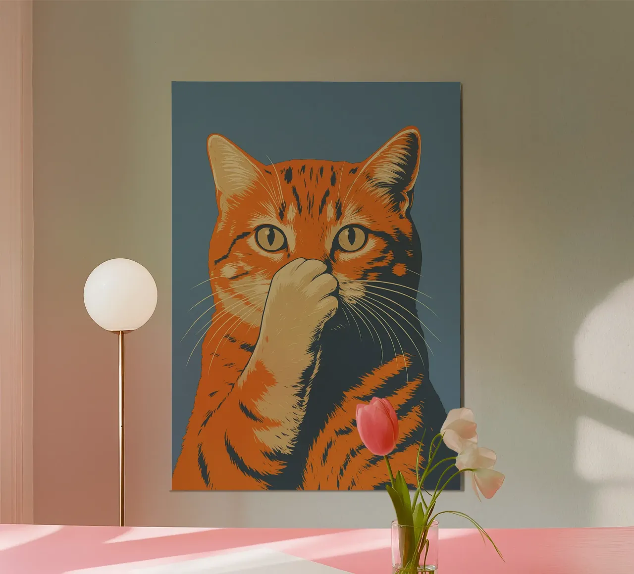 Funny Cat Toilet Bathroom hahnemühle by the gindils