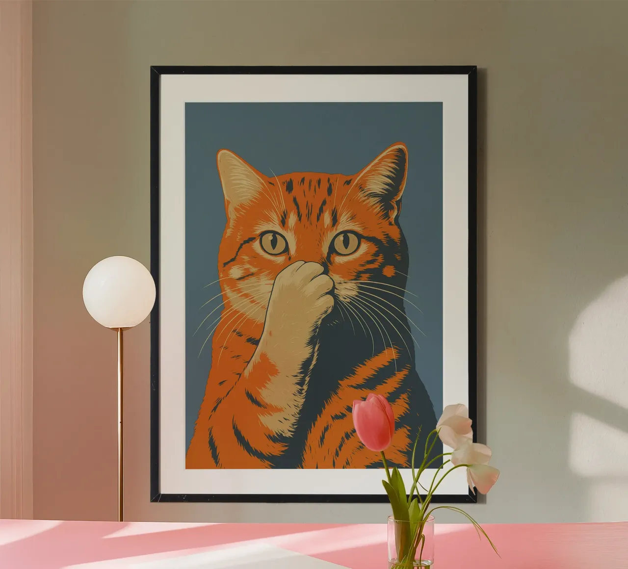 Funny Cat Toilet Bathroom hahnemühle by the gindils