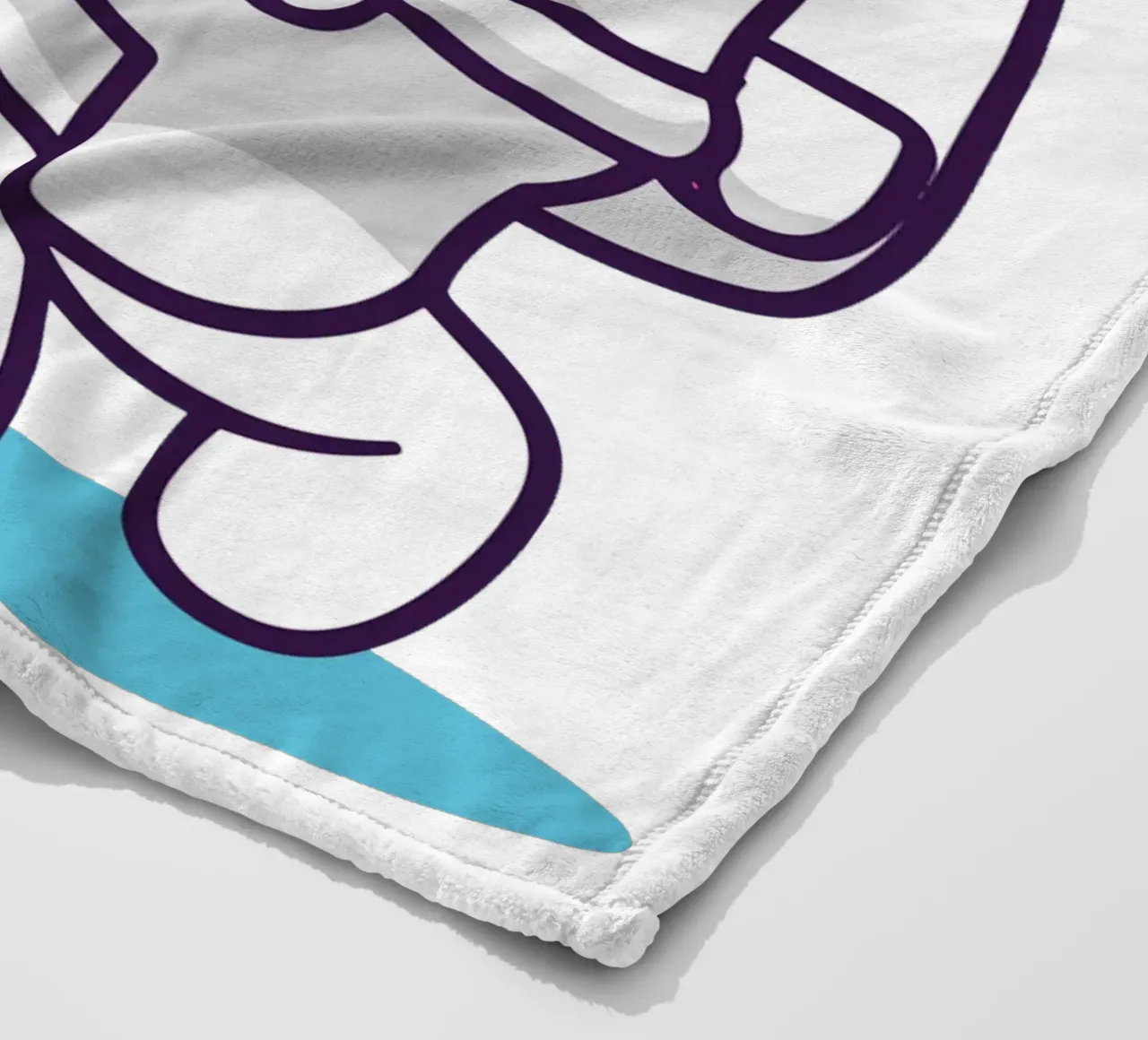 Simpatico astronauta con in mano una confezione regalo coperta in pile da brockcon Shop