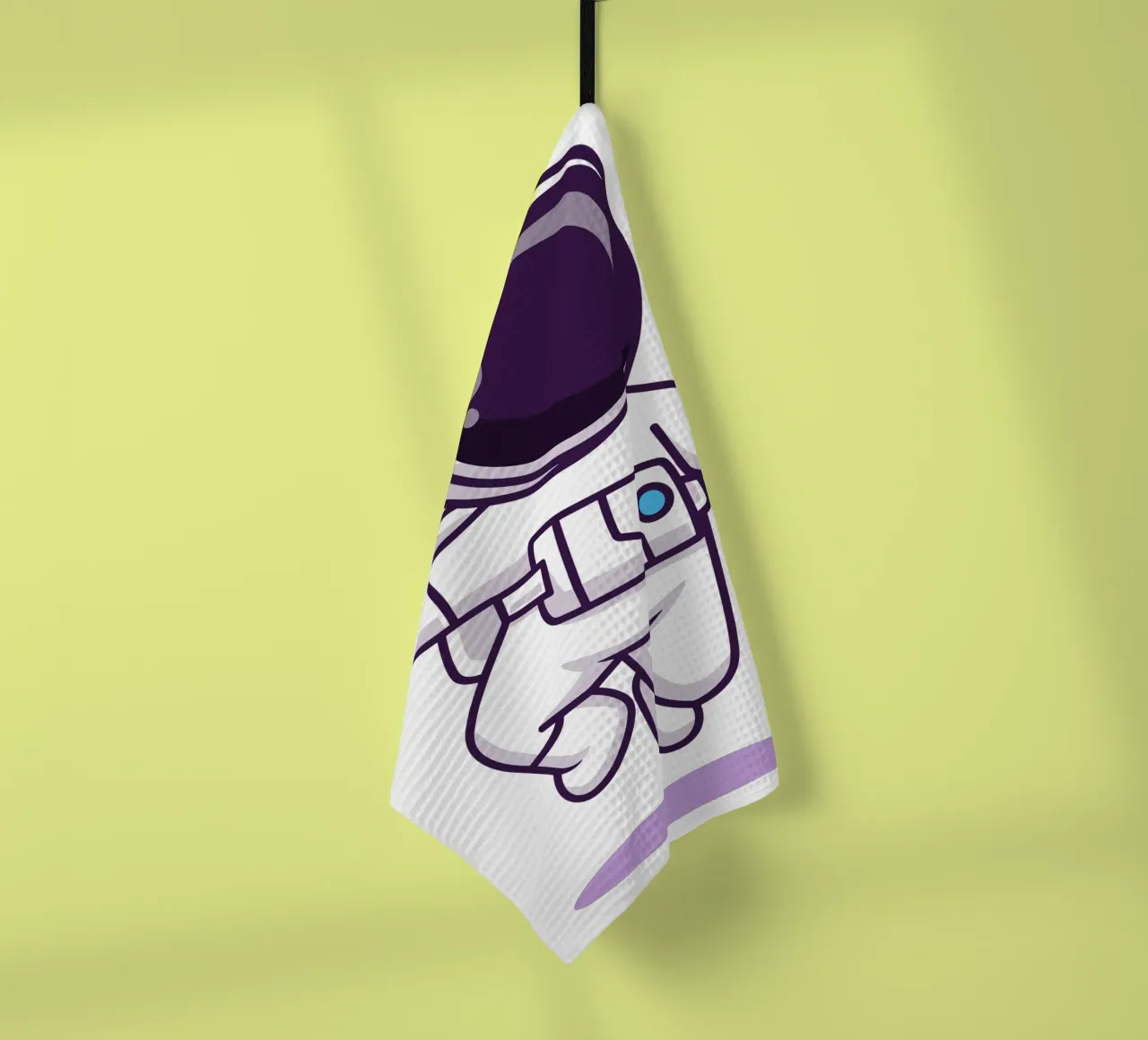 Mignon astronaute tenant une glace en forme de popsicle torchon de brockcon Shop