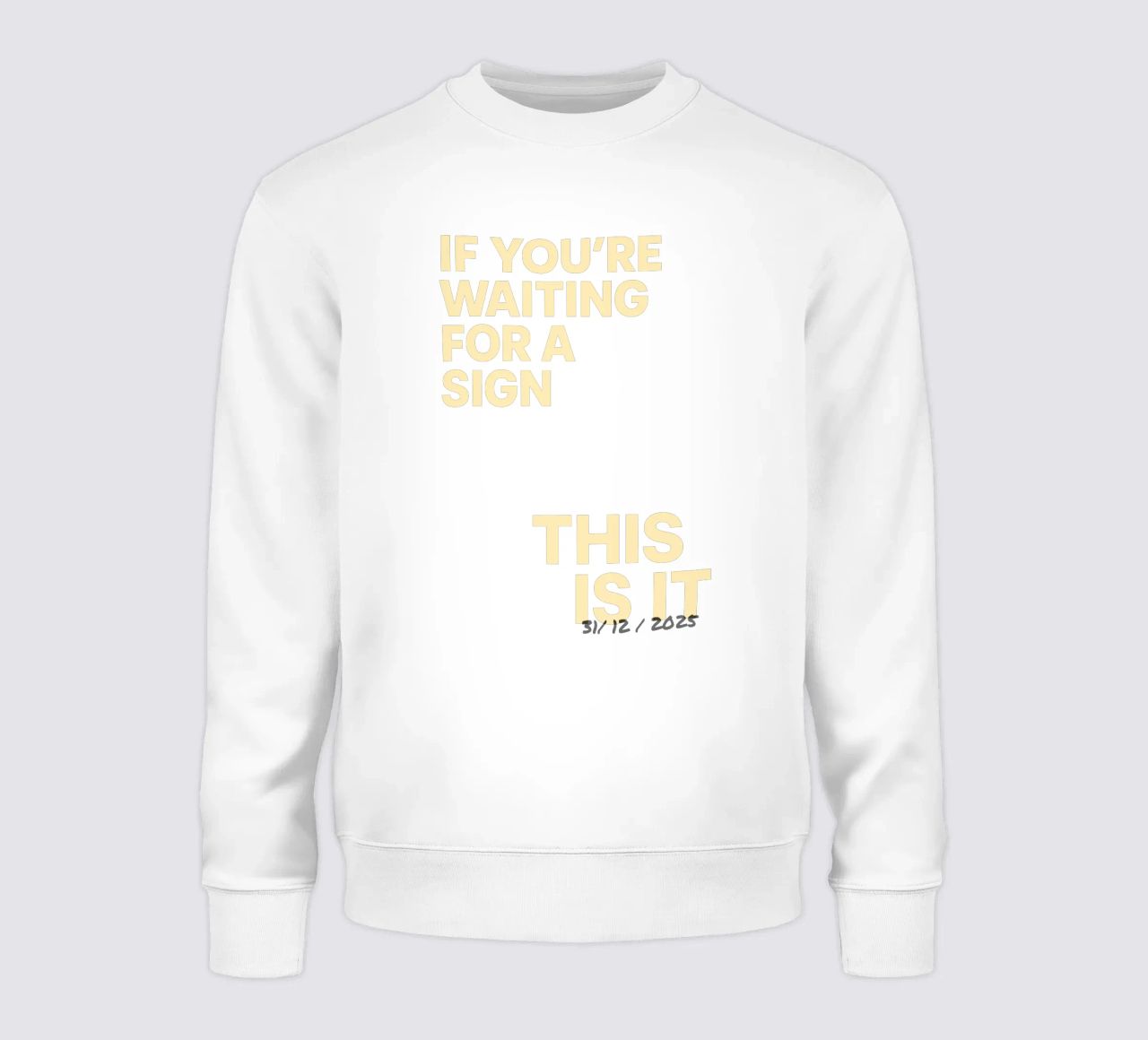 Manifesto "This Is It" - datato individualmente felpa da FRAMELY