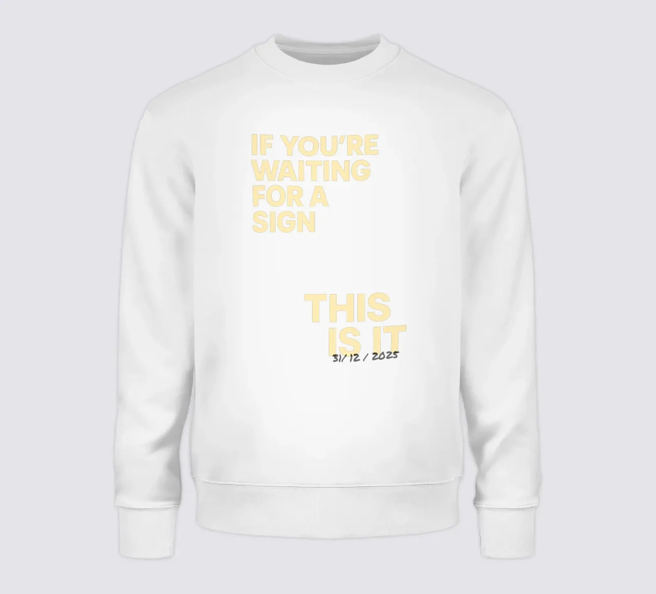 Statement poster "This Is It" - individueel gedateerd sweatshirt van FRAMELY
