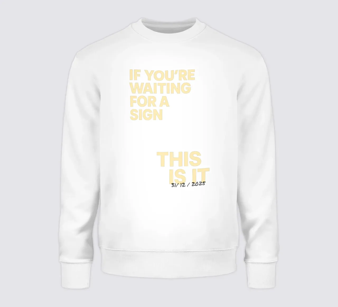 Cartel de declaración "This Is It" - fechado individualmente sudadera de FRAMELY