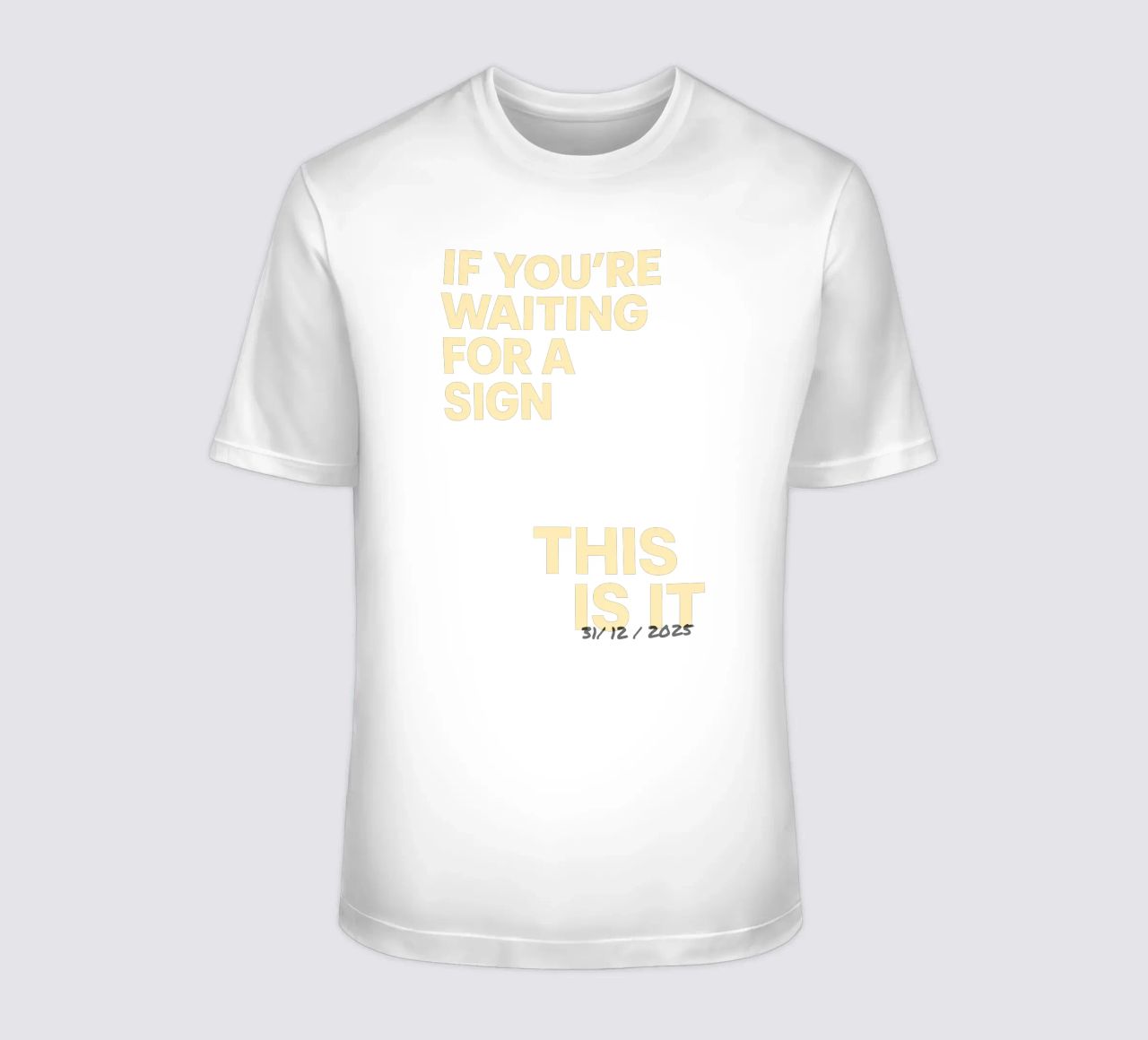 Manifesto "This Is It" - datato individualmente t-shirt da FRAMELY