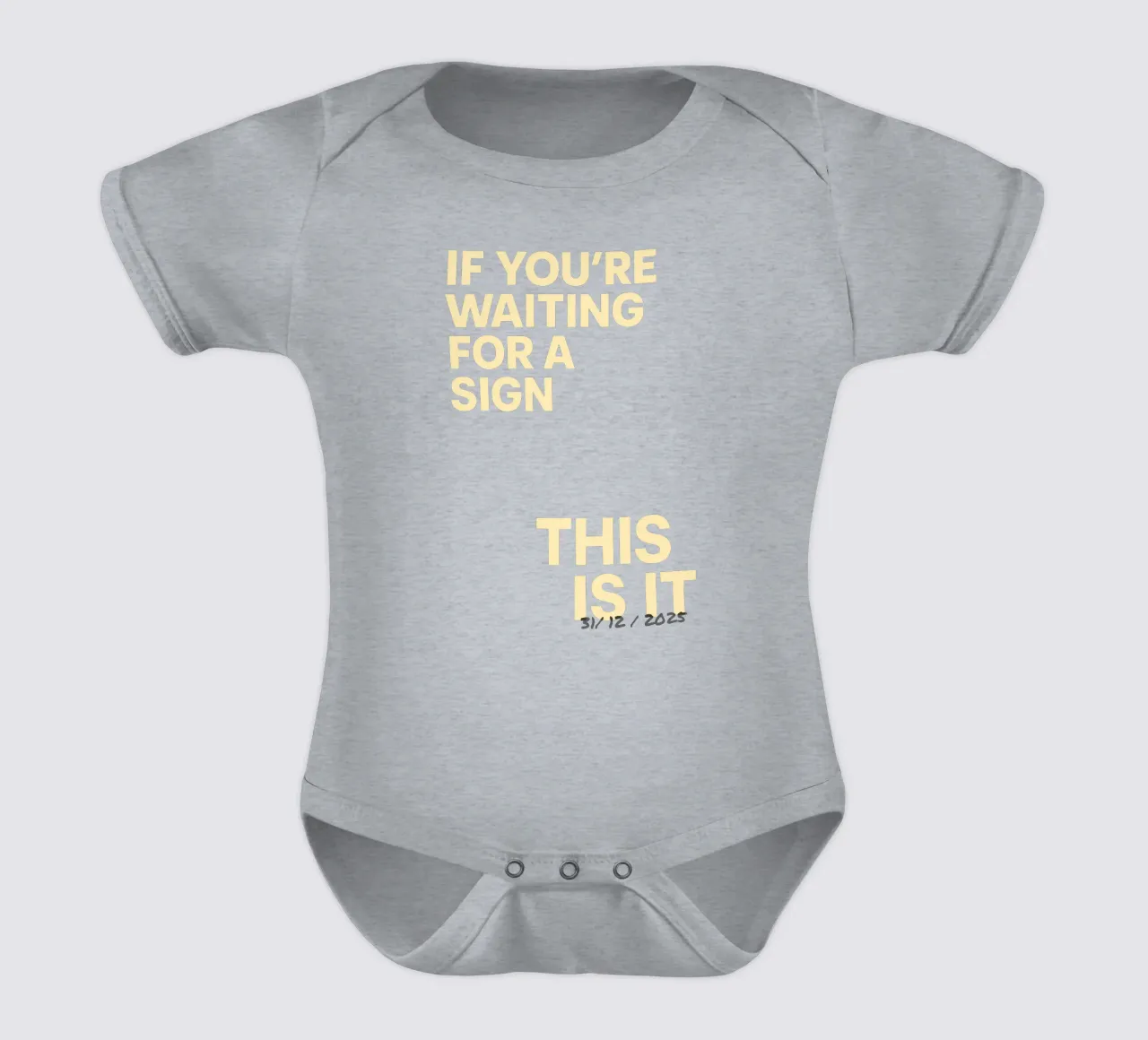 Statement poster "This Is It" - individually dated body bébé de FRAMELY