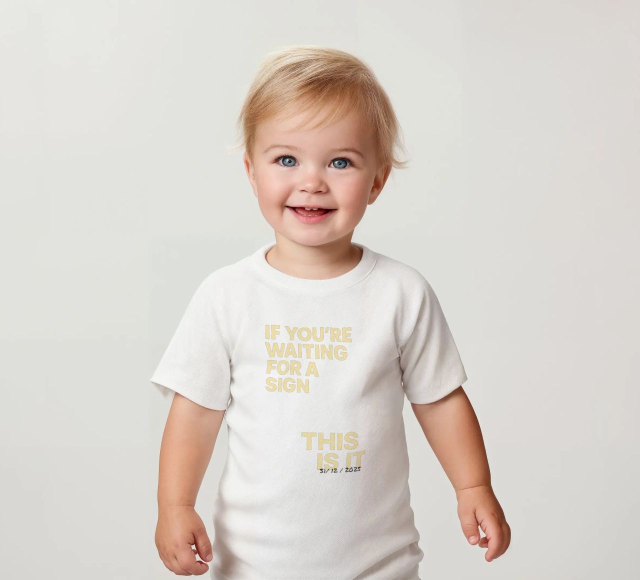 Manifesto "This Is It" - datato individualmente maglietta neonato da FRAMELY