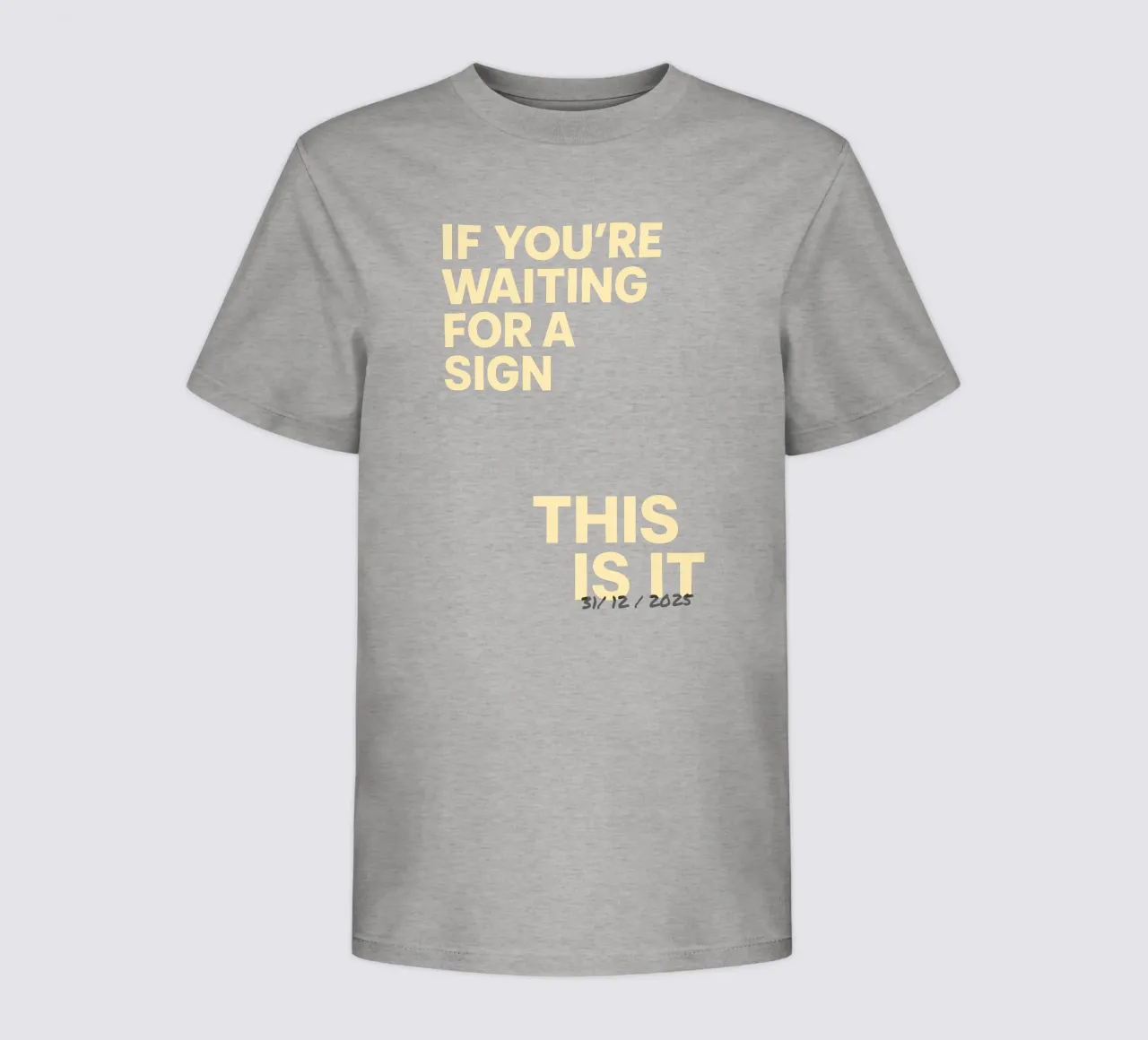 Statement poster "This Is It" - individually dated t-shirt bambini da FRAMELY