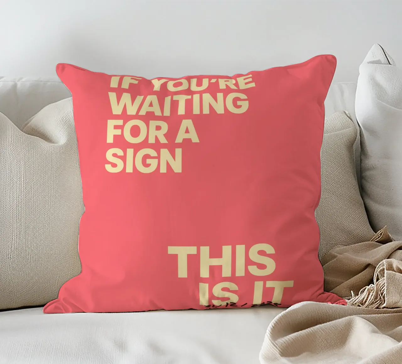 Manifesto "This Is It" - datato individualmente cuscino da FRAMELY