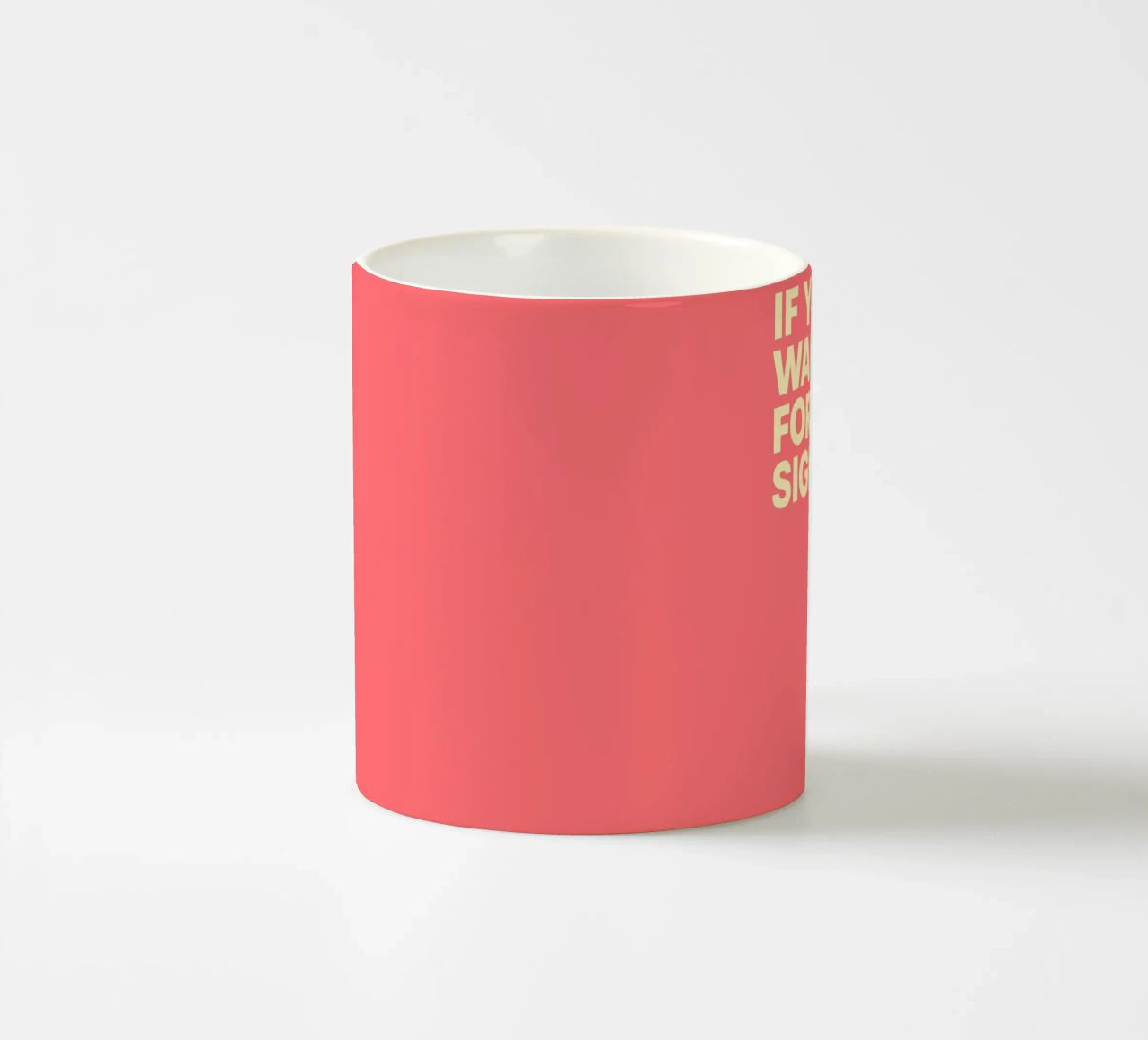 Manifesto "This Is It" - datato individualmente tazza in ceramica da FRAMELY