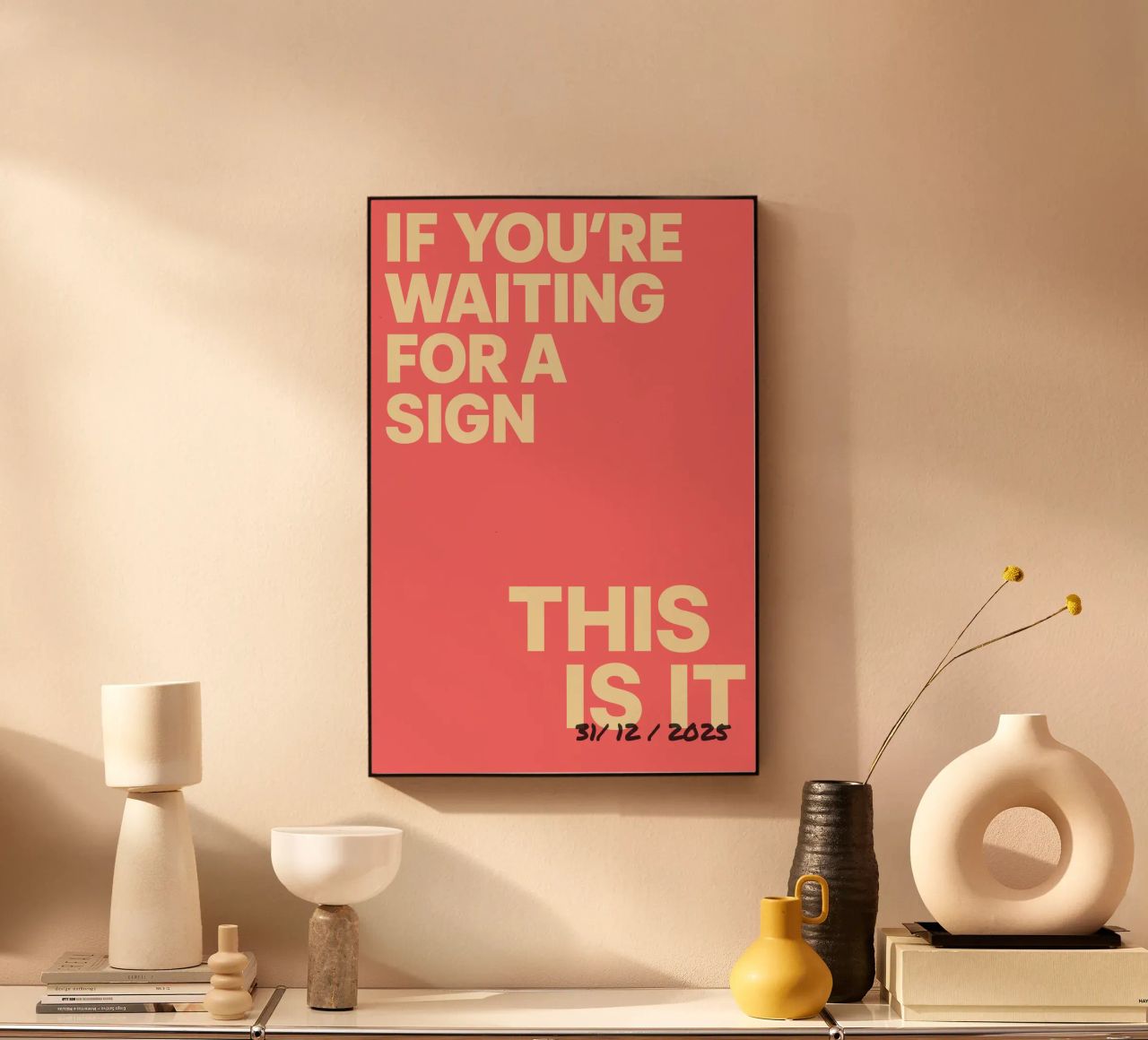 Manifesto "This Is It" - datato individualmente alluminio dibond da FRAMELY