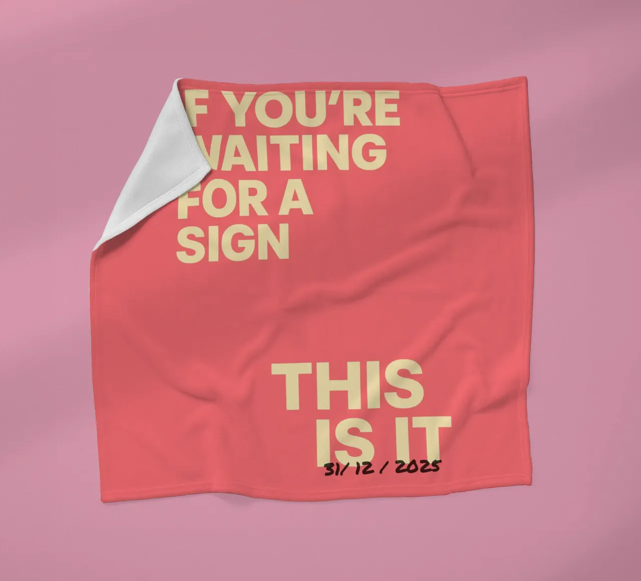 Manifesto "This Is It" - datato individualmente coperta in pile da FRAMELY