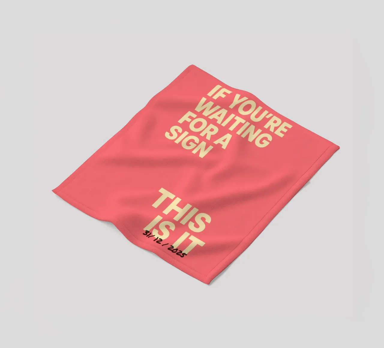 Manifesto "This Is It" - datato individualmente coperta in pile da FRAMELY