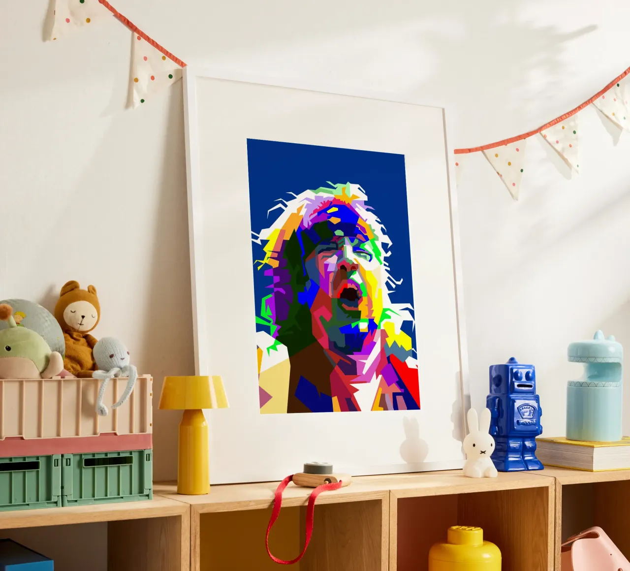 Adrian Smith Chitarra heavy metal di tendenza poster con telaio in plastica da Artkreator