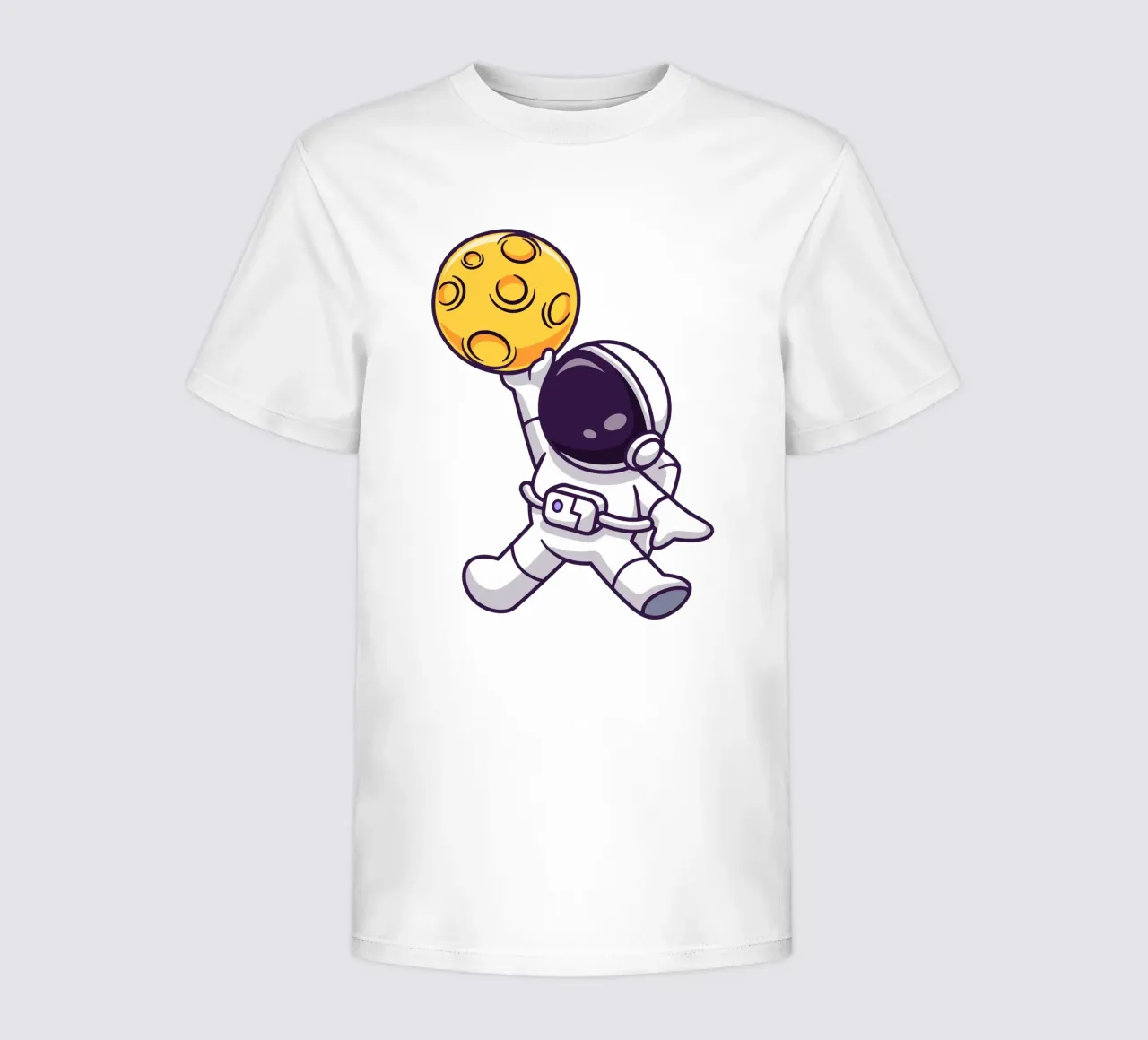 Cute astronaut playing basketball moon kids t-shirt by brockcon Shop