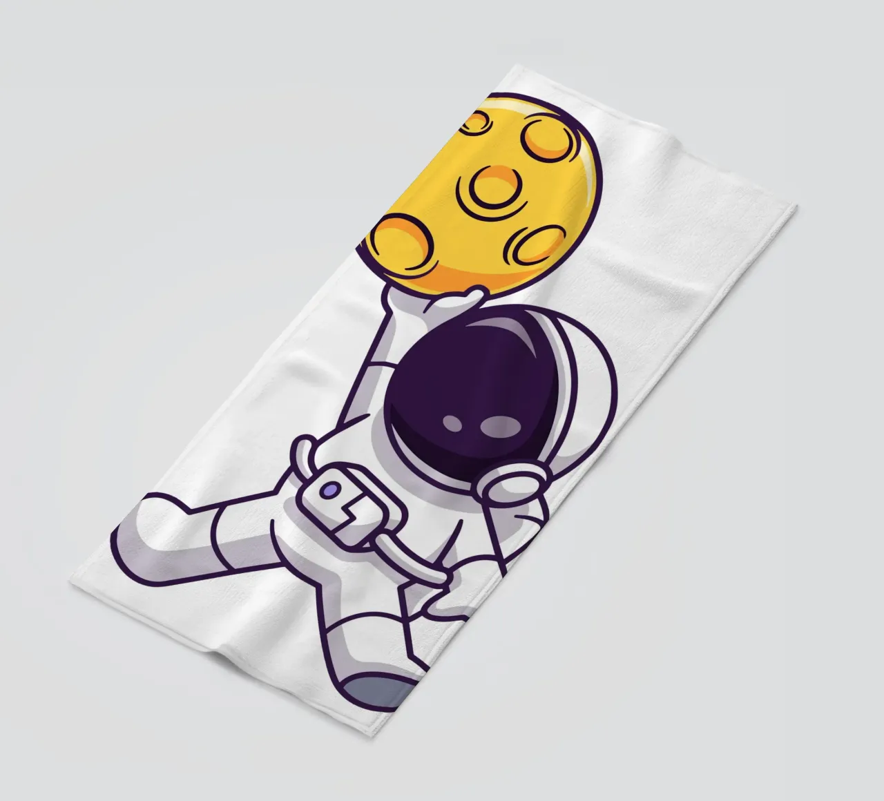 Carino l'astronauta che gioca a basket sulla luna telo mare da brockcon Shop