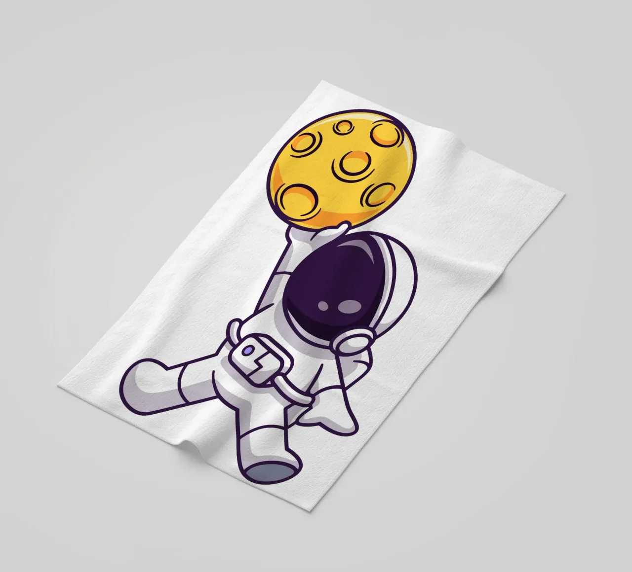 Carino l'astronauta che gioca a basket sulla luna telo mare da brockcon Shop