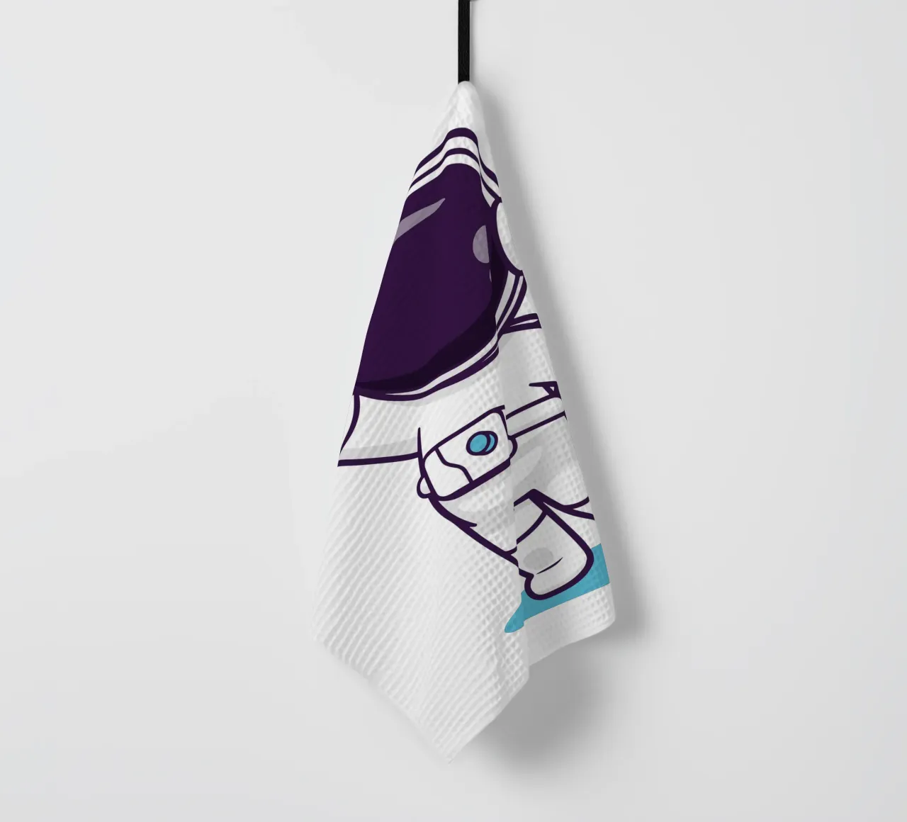 Mignon astronaute jouant avec une fusée torchon de brockcon Shop