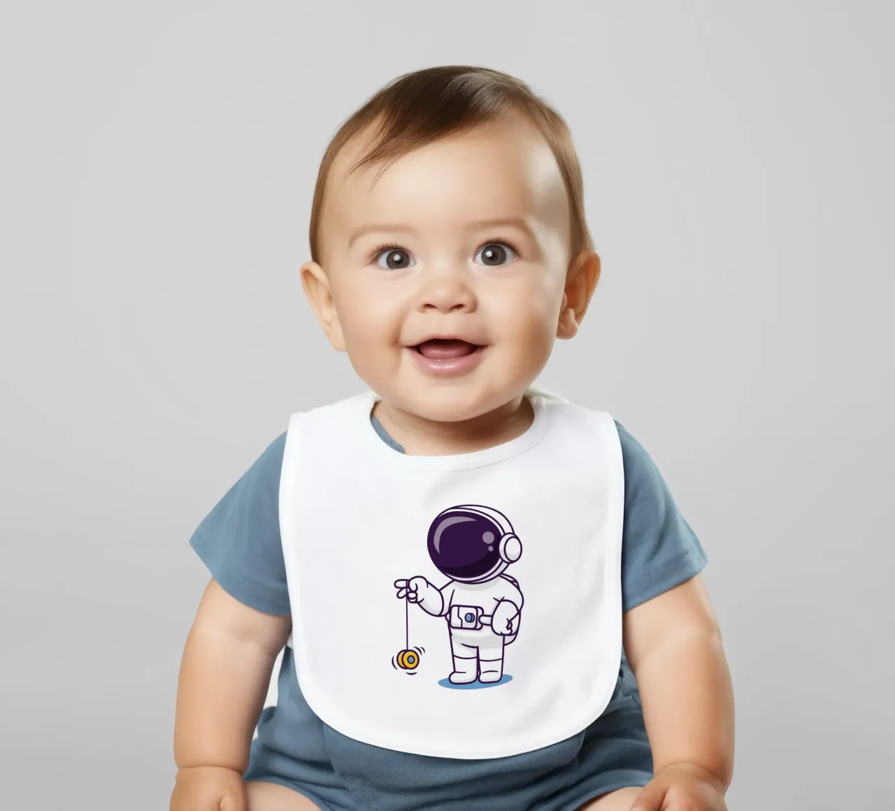 Astronauta carino che gioca a yoyo bavaglino da brockcon Shop