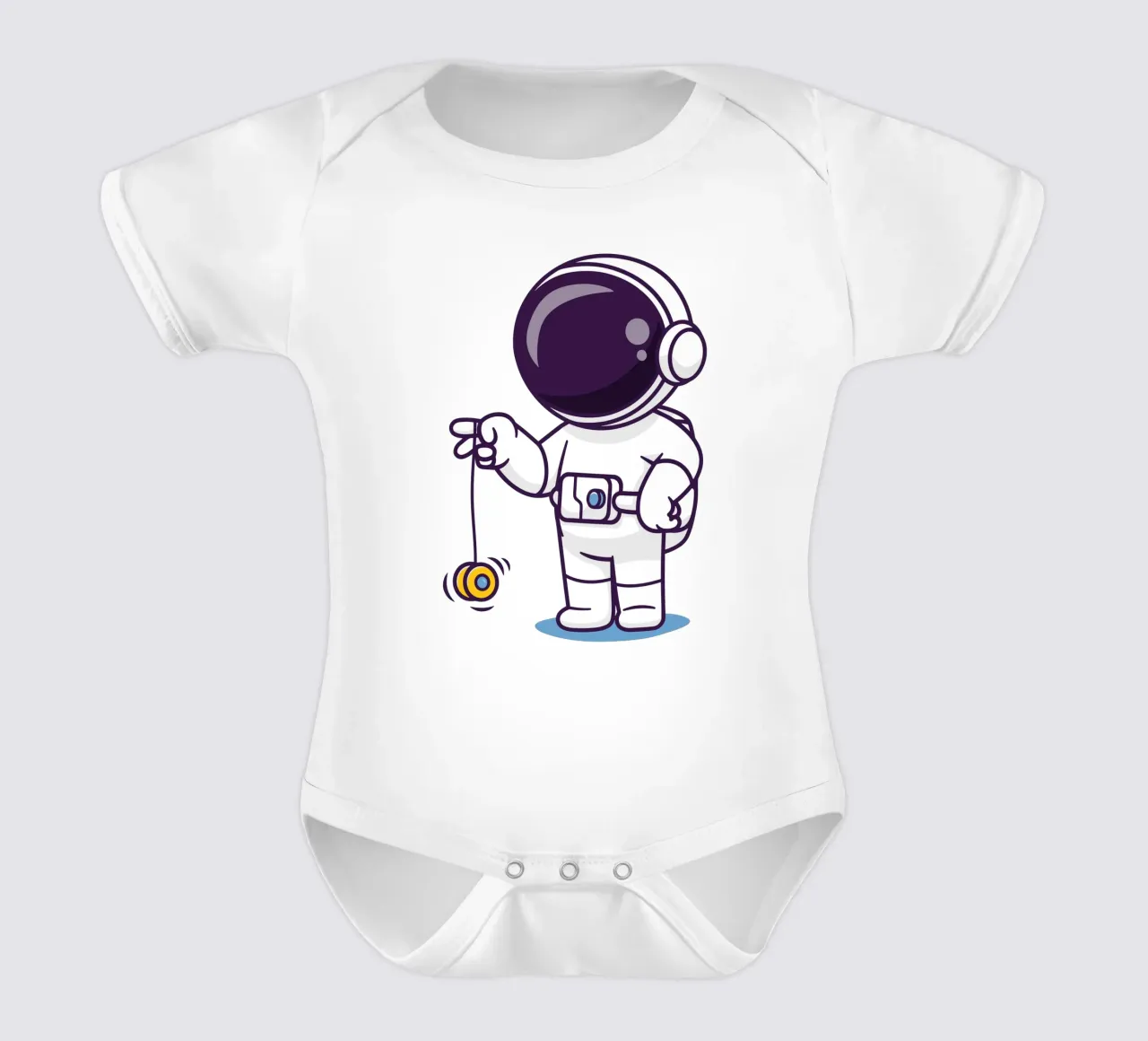 Astronauta carino che gioca a yoyo body neonato maniche corte da brockcon Shop