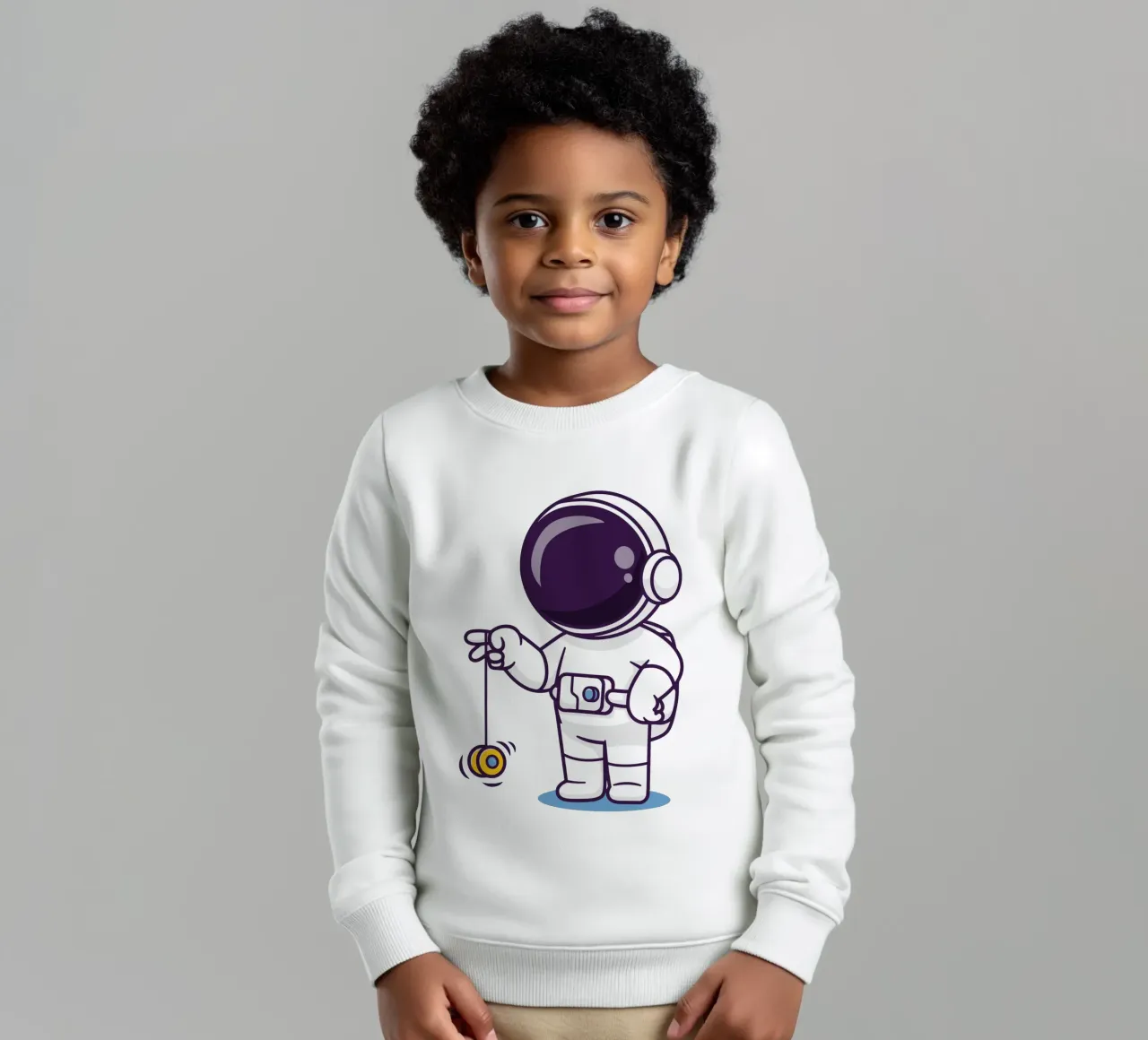 Astronauta carino che gioca a yoyo felpa bambino da brockcon Shop