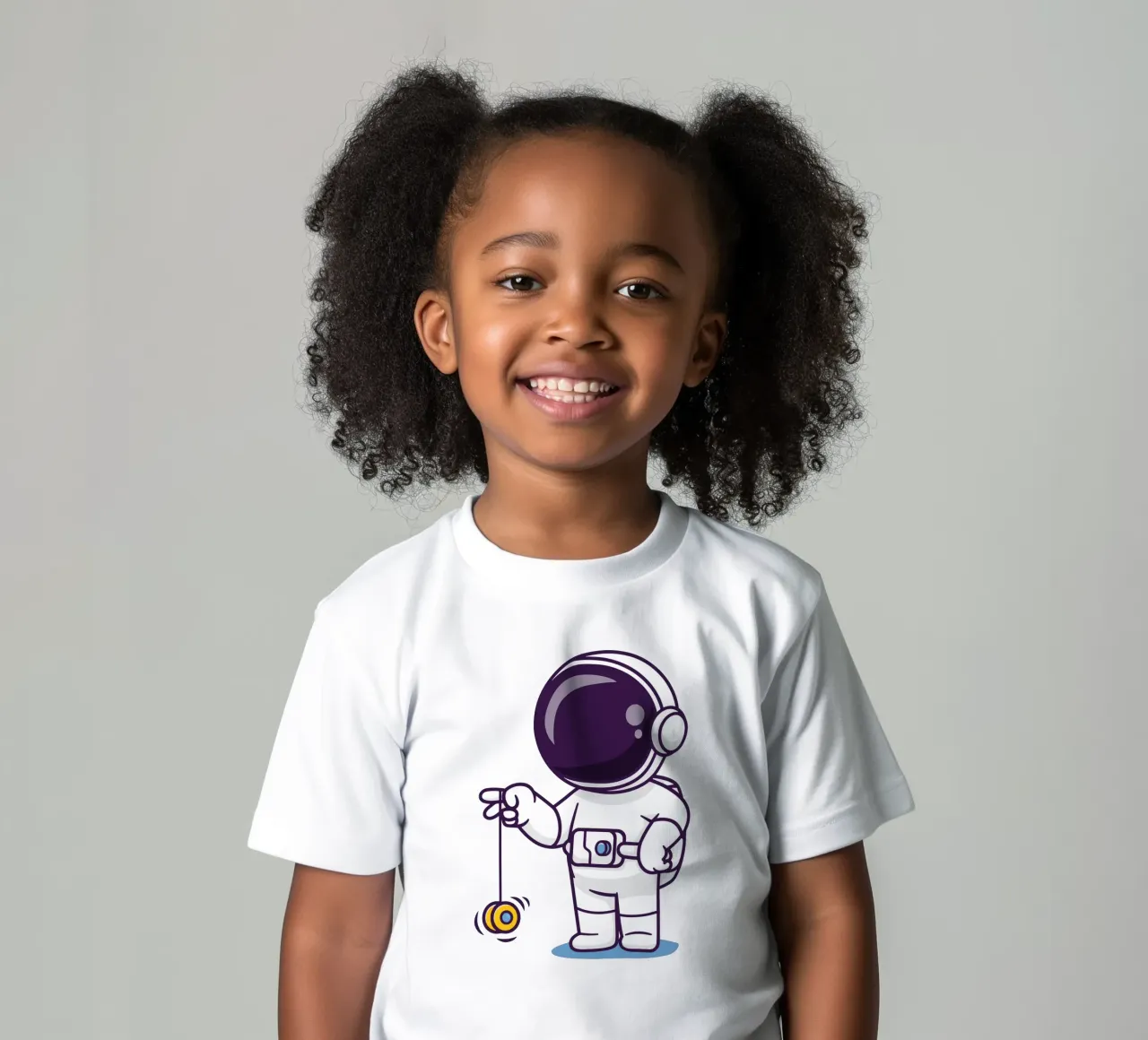 Mignon astronaute jouant au yoyo t-shirt enfant de brockcon Shop