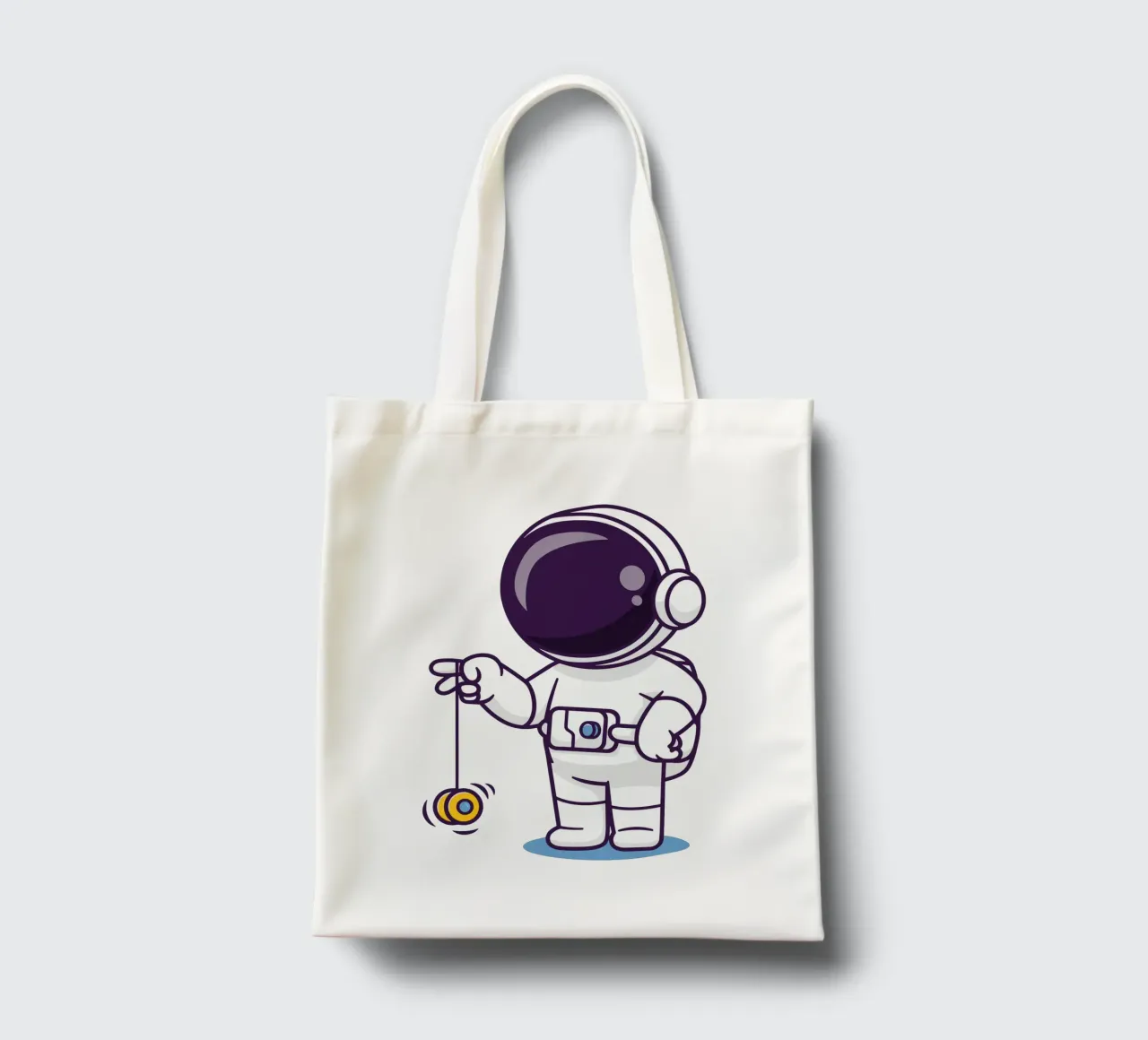 Astronauta carino che gioca a yoyo borsa in juta da brockcon Shop