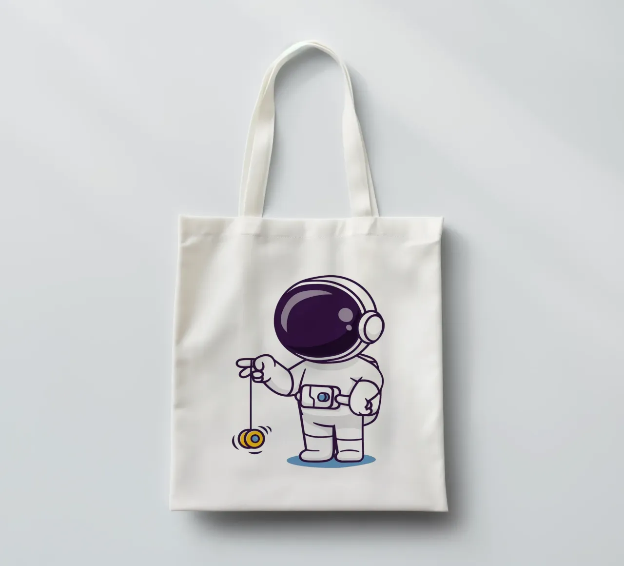 Astronauta carino che gioca a yoyo borsa in juta da brockcon Shop