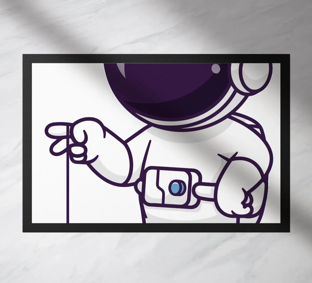 Astronauta carino che gioca a yoyo zerbino da brockcon Shop