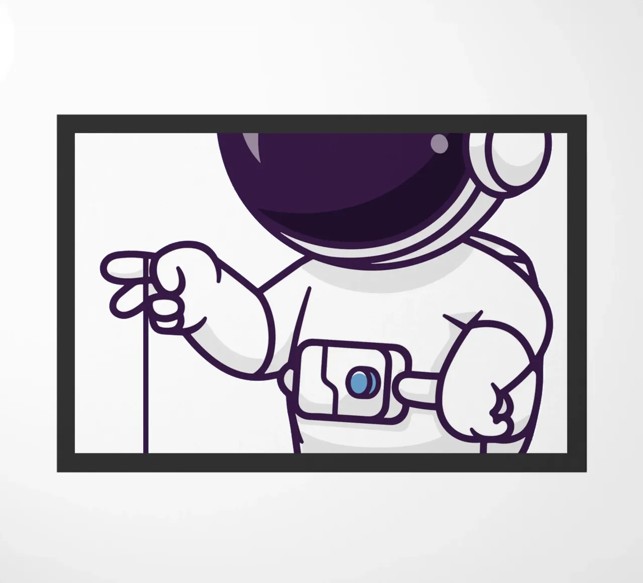 Astronauta carino che gioca a yoyo zerbino da brockcon Shop