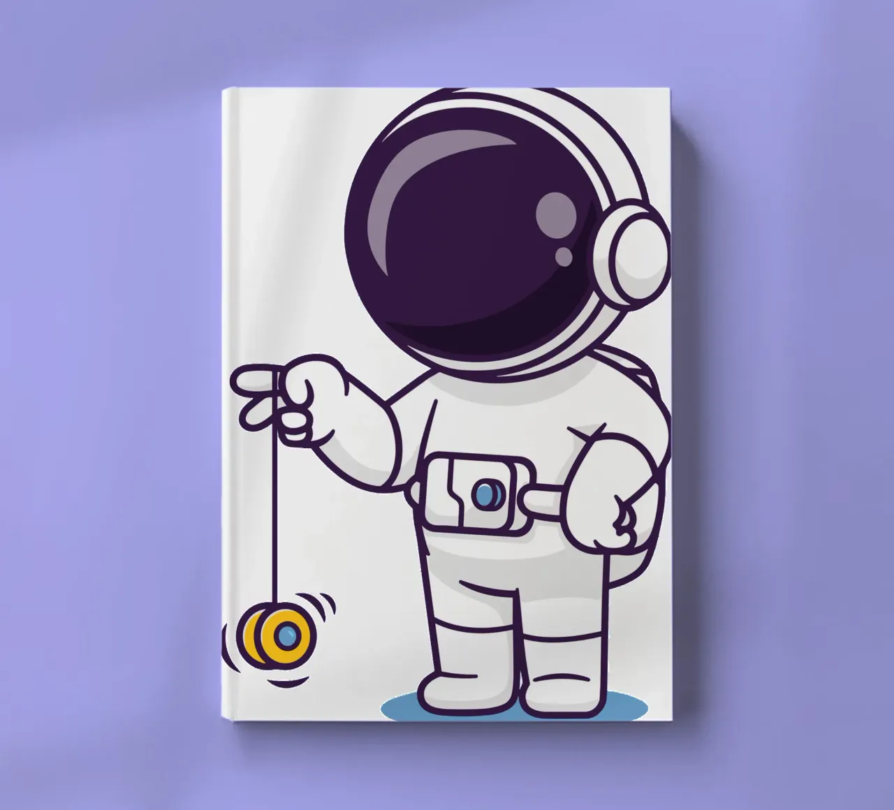 Cute astronaut playing yoyo notebook by brockcon Shop