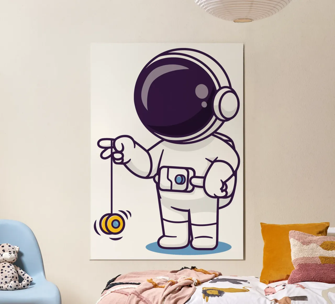 Astronauta carino che gioca a yoyo carta hahnemühle da brockcon Shop