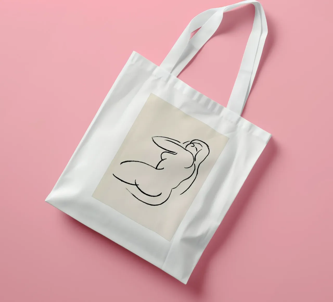 Reclined tote bag by Graphite