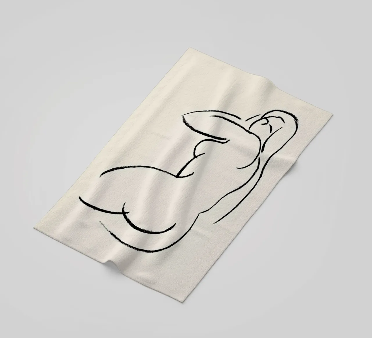 Reclined telo mare da Graphite
