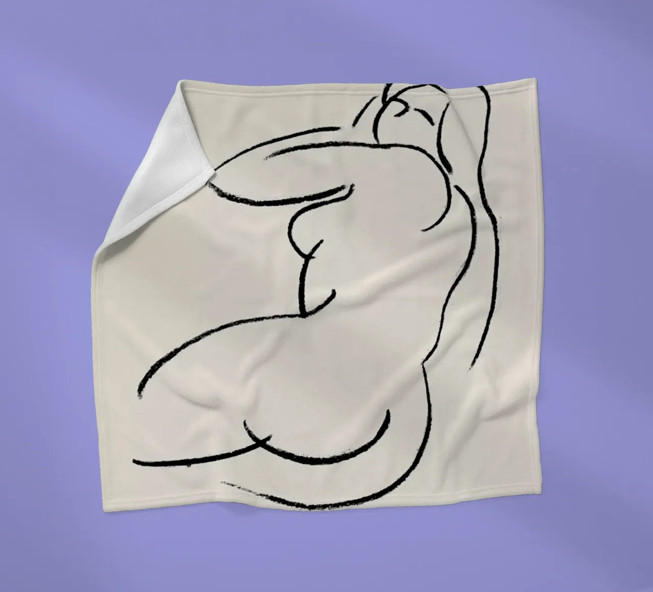 Reclined fleece blanket by Graphite