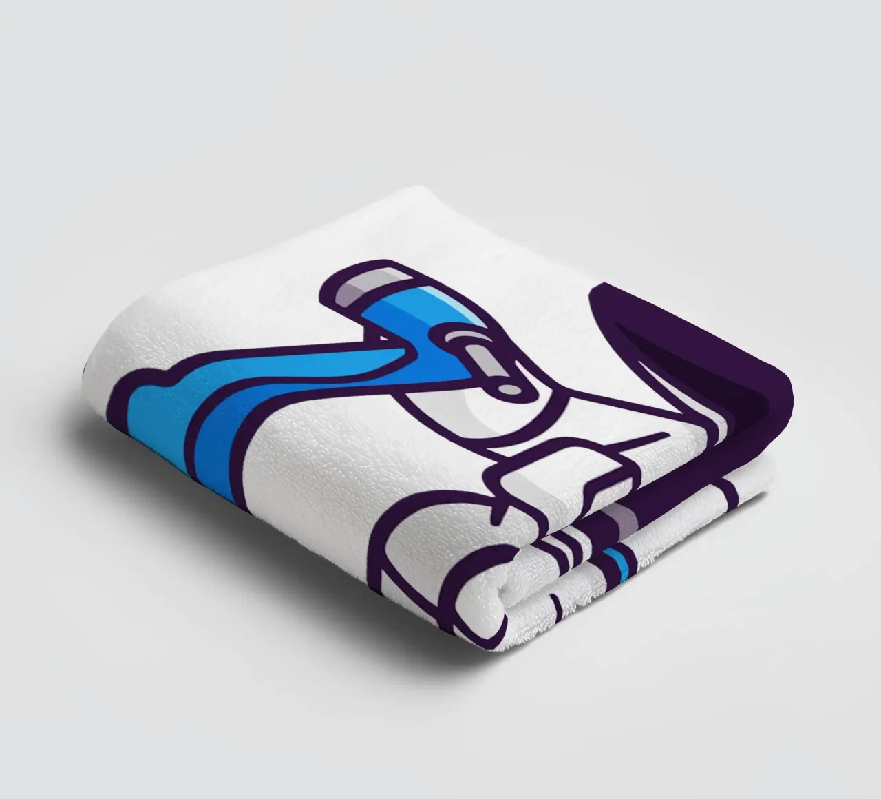 Astronaute mignon faisant un signe de la main sur un scooter serviette de bain de brockcon Shop