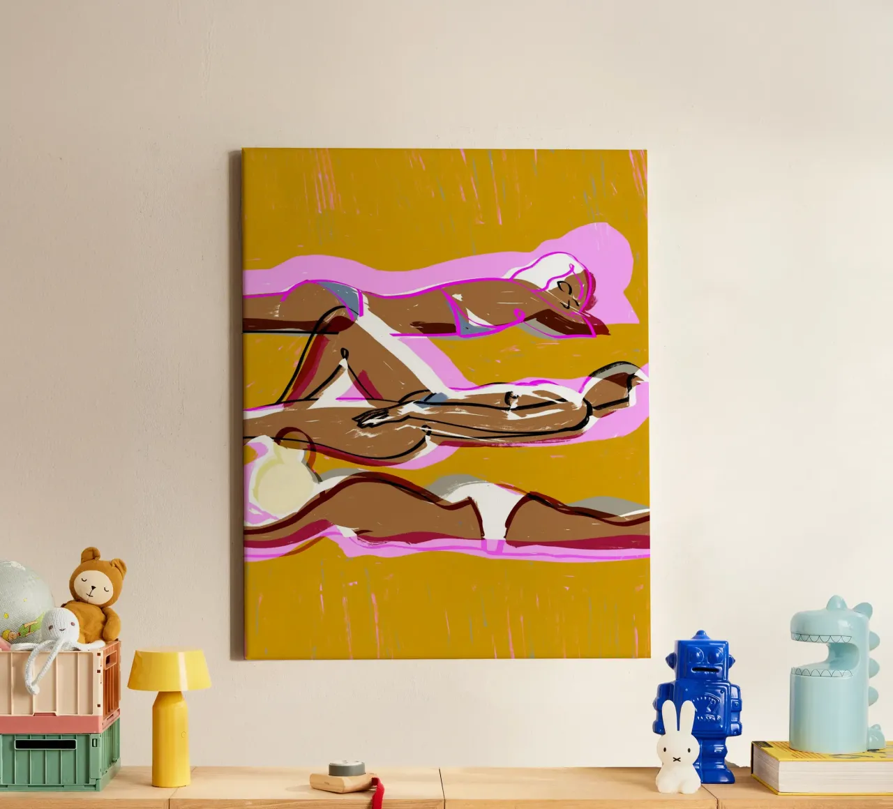 Summer Came Calling canvas with Floater frame by 83oranges