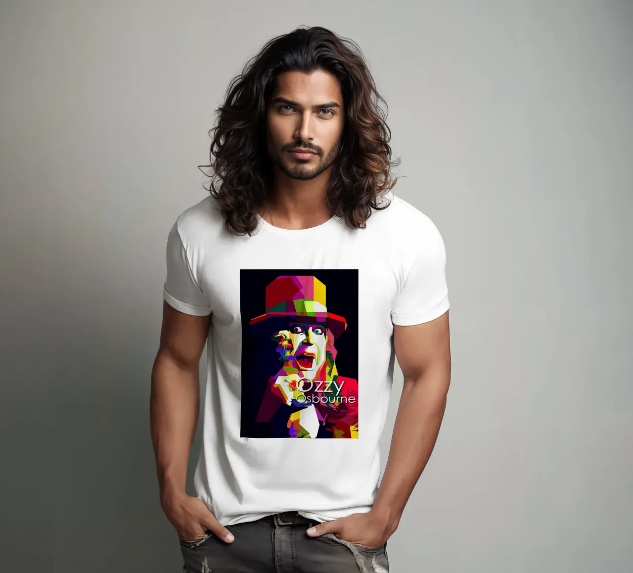 Ozzy Osbourne Heavy Metal Art WPAP Trending Now t-shirt da Artkreator