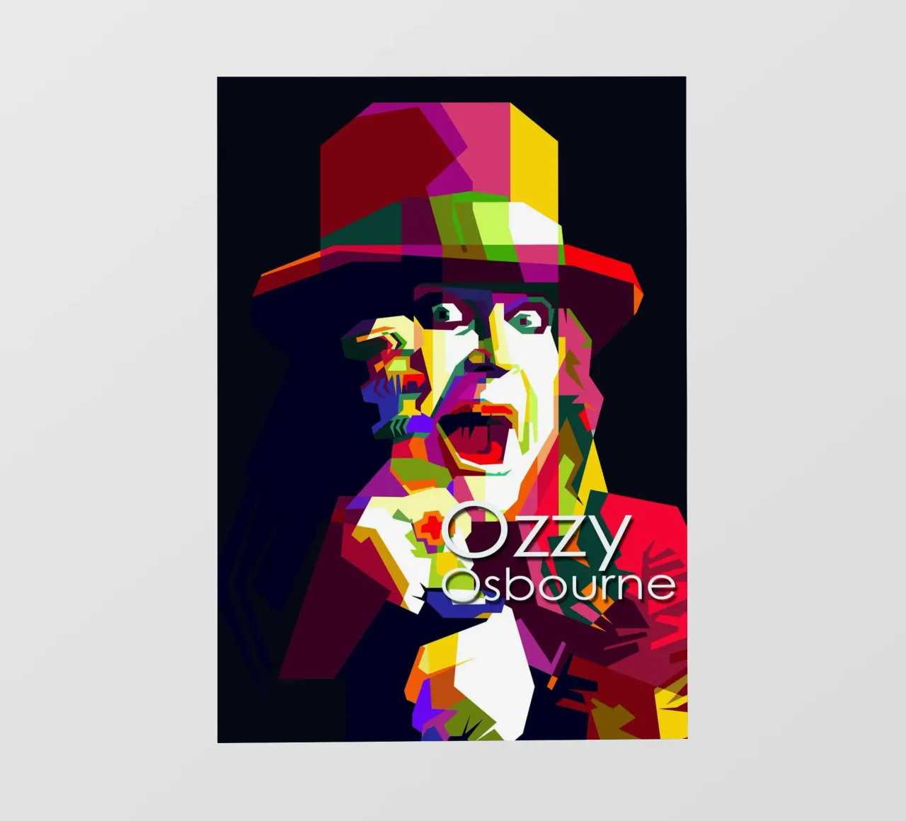 Ozzy Osbourne Heavy Metal Art WPAP Trending Now telo in pvc da Artkreator