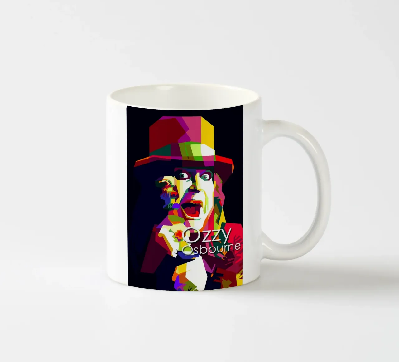 Ozzy Osbourne Heavy Metal Art WPAP Trending Now tazza in ceramica da Artkreator