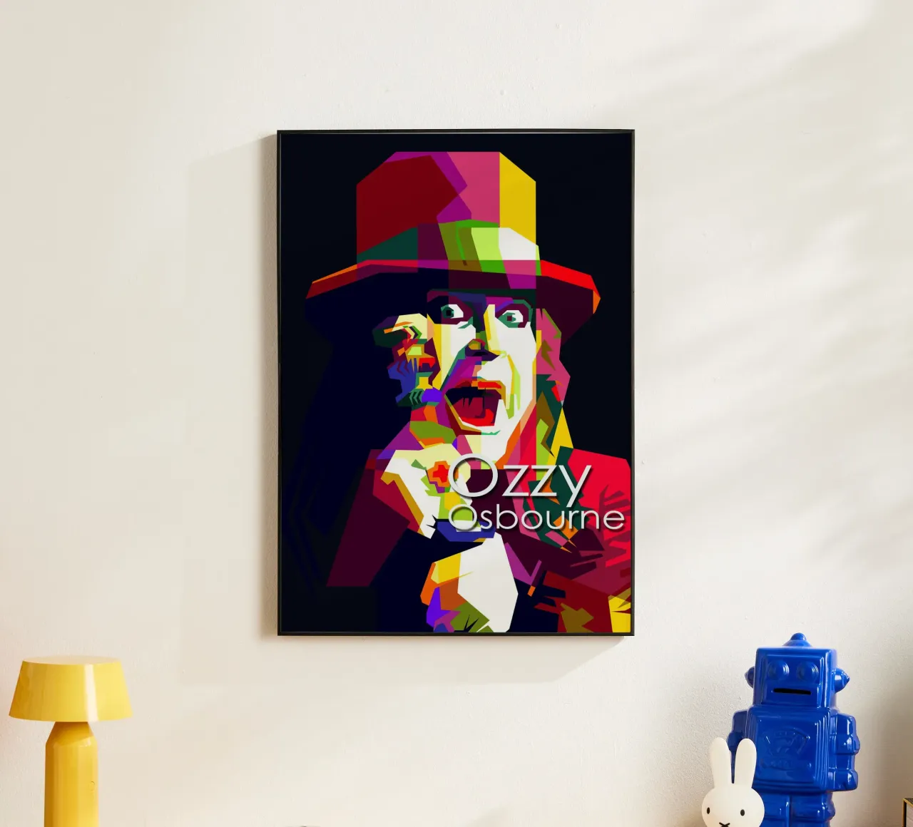 Ozzy Osbourne Heavy Metal Art WPAP Trending Now alluminio dibond da Artkreator