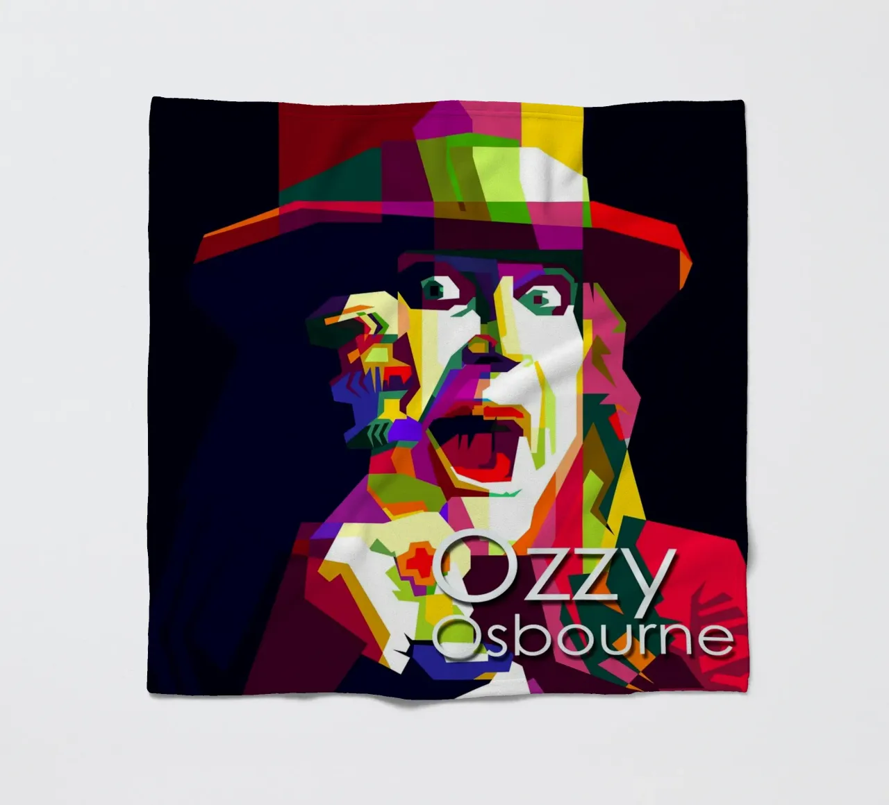 Ozzy Osbourne Heavy Metal Art WPAP Trending Now coperta in pile da Artkreator