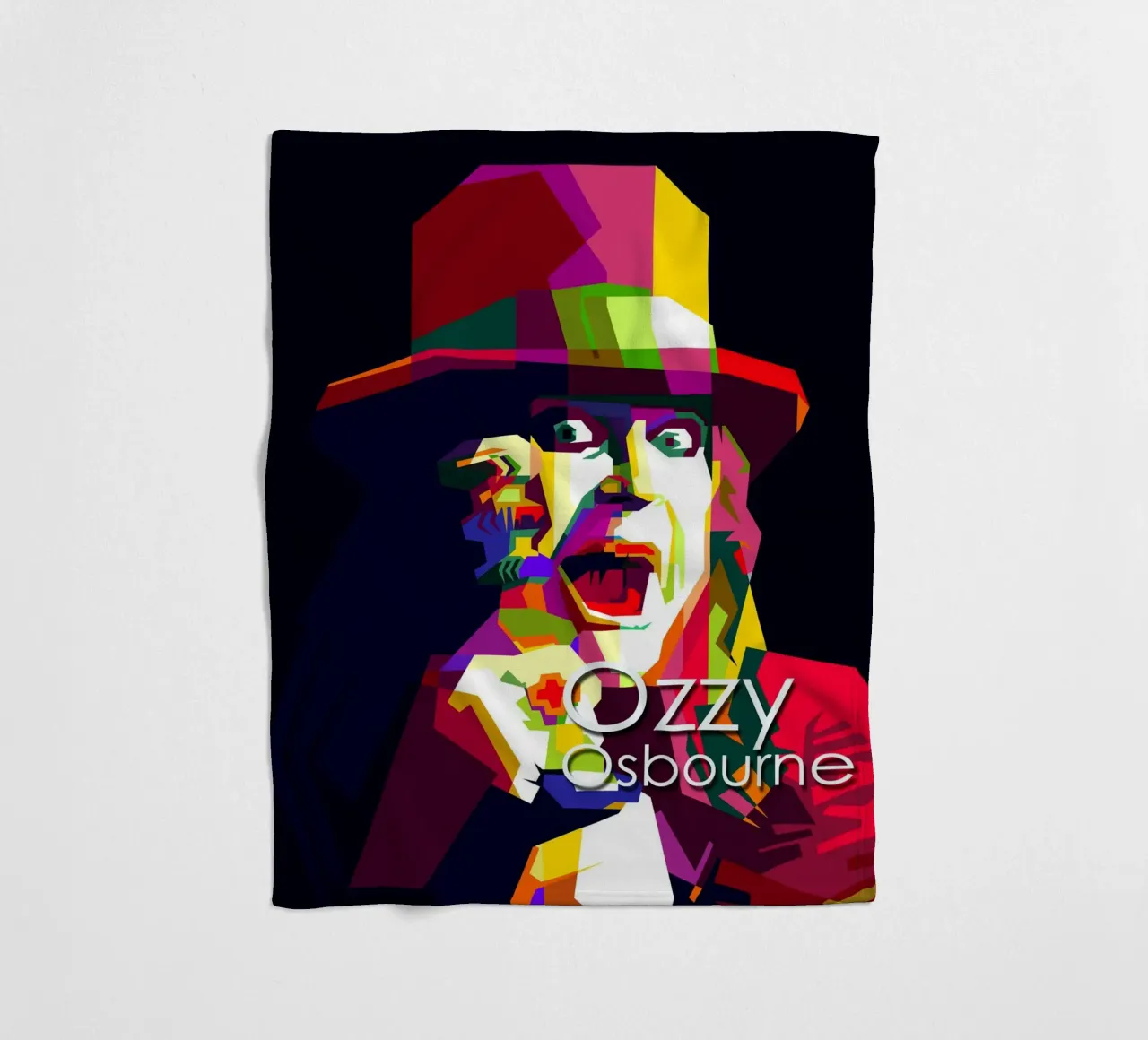 Ozzy Osbourne Heavy Metal Art WPAP Trending Now coperta in pile da Artkreator