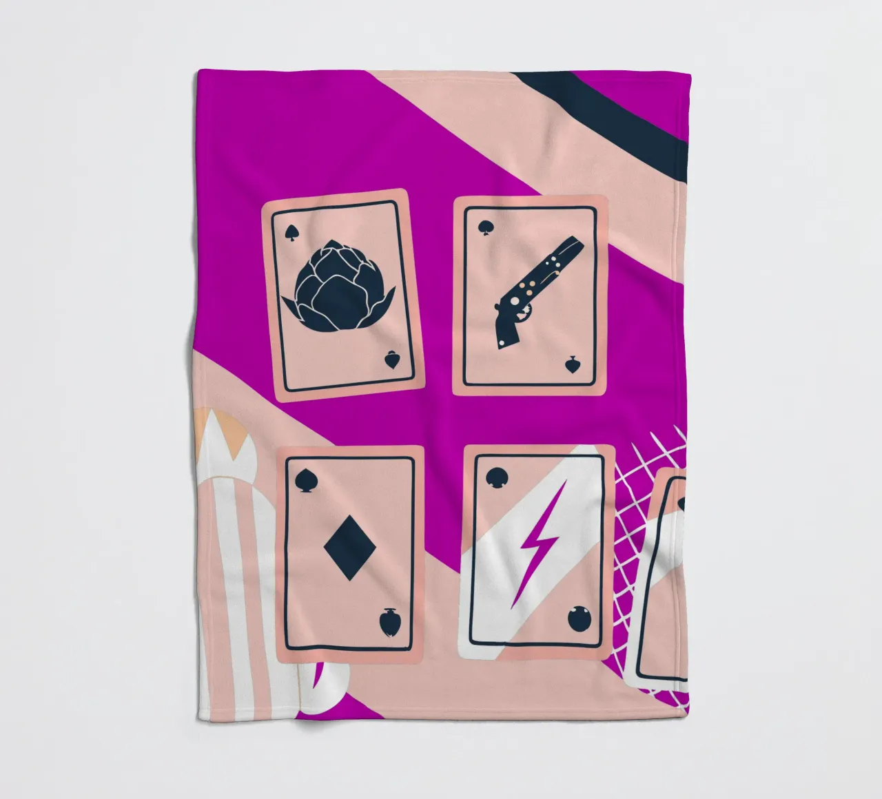 Carte da gioco coperta in pile da TODAY'S SHOP
