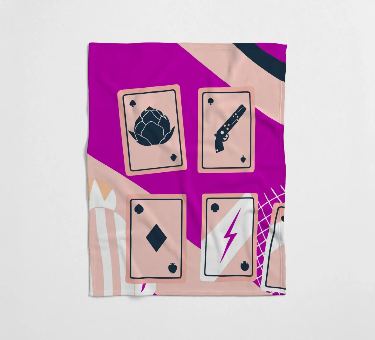 Carte da gioco coperta in pile da TODAY'S SHOP