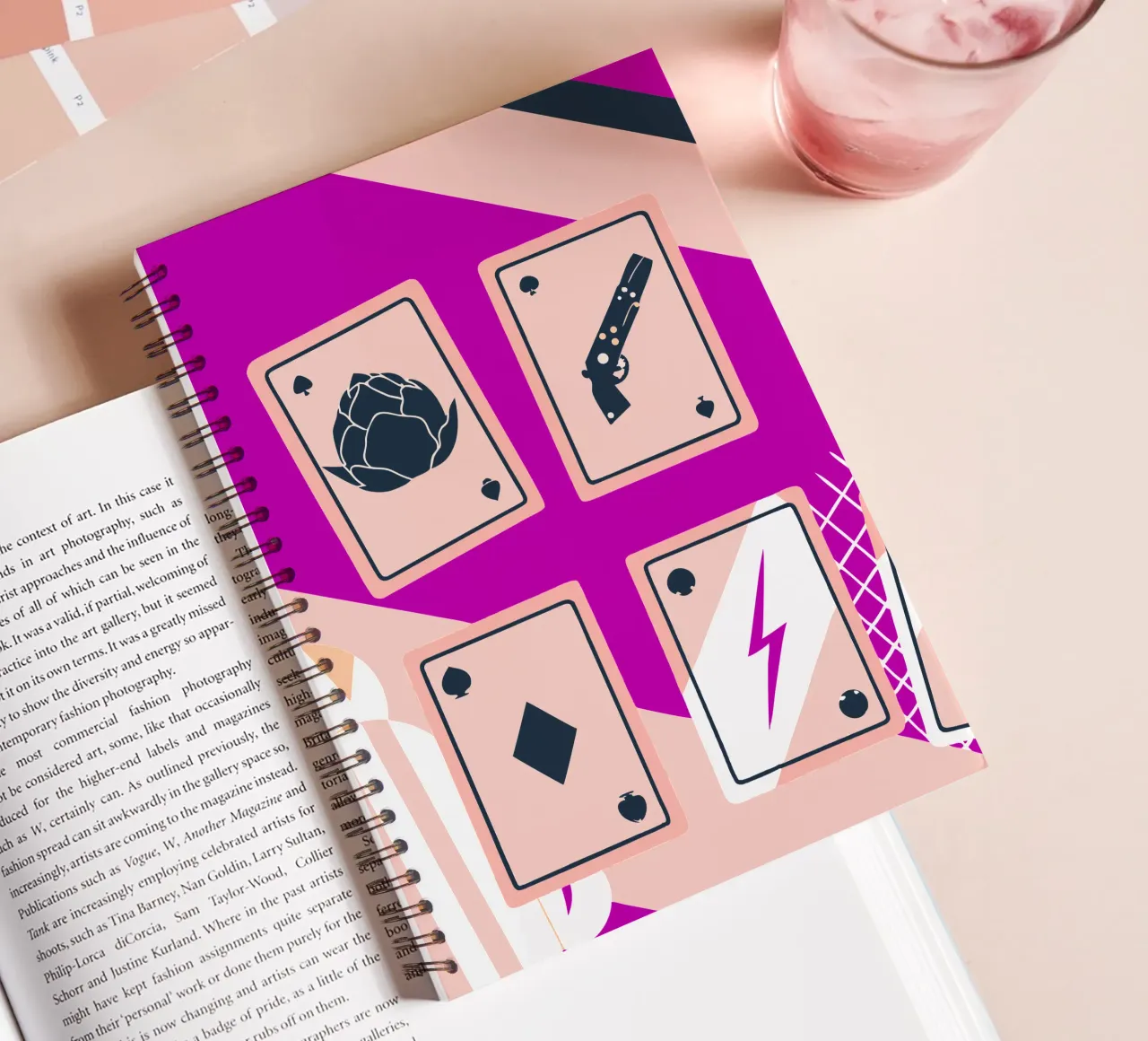 Playing cards spiral notebook by TODAY'S SHOP