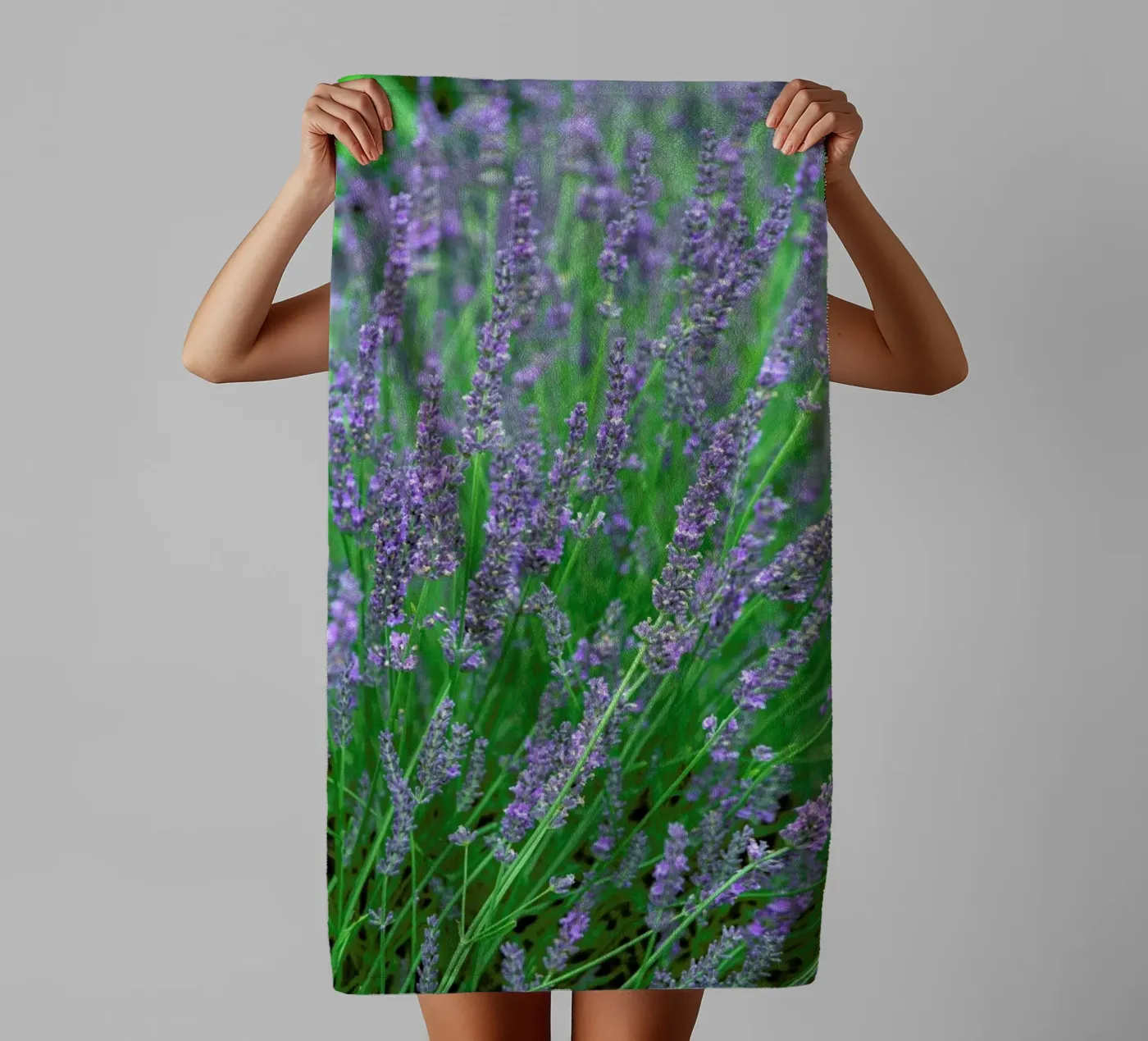 Lavender badhanddoek van Curious Collections by Marielle Leenders