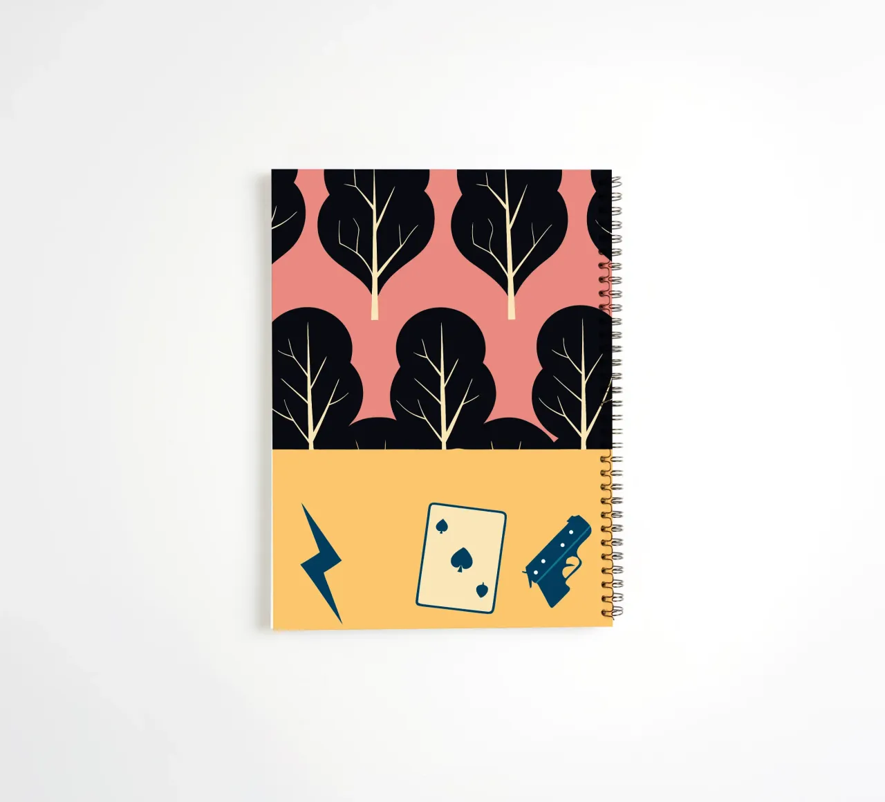Trees and Cards spiral notebook by TODAY'S SHOP