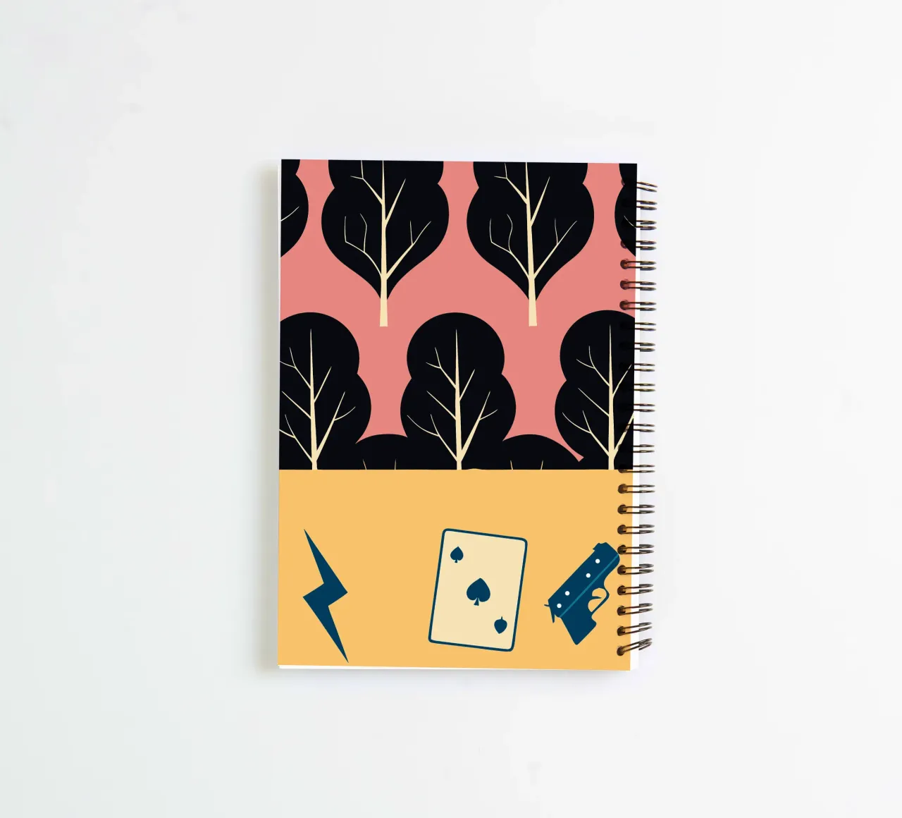 Trees and Cards spiral notebook by TODAY'S SHOP