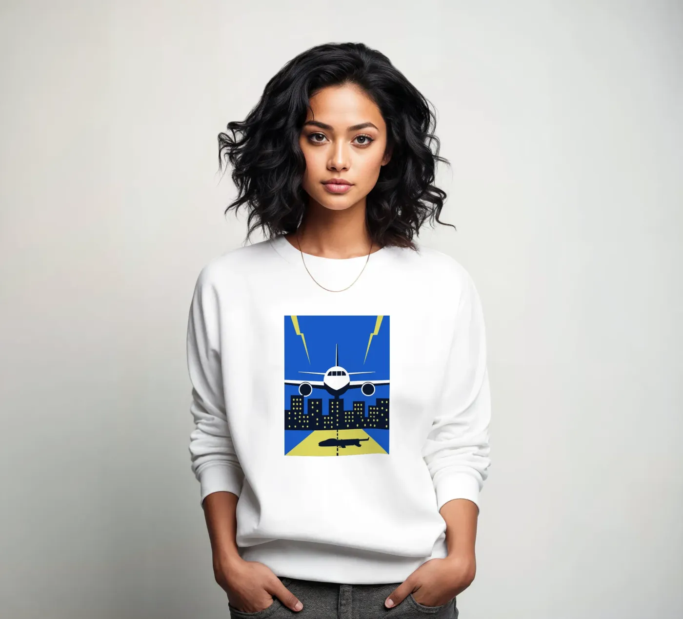 Airplane sweatshirt by TODAY'S SHOP